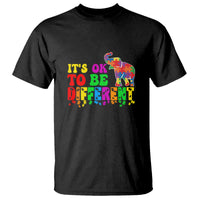 Autism Speaks T Shirt It's Okay To Be Different Elephant - Wonder Print Shop