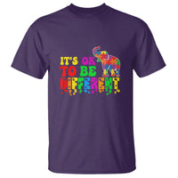 Autism Speaks T Shirt It's Okay To Be Different Elephant - Wonder Print Shop