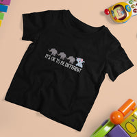 Autism It's Ok To Be Different Elephant Shirt Funny Elephant T Shirt For Kid - Wonder Print Shop