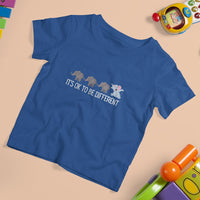 Autism It's Ok To Be Different Elephant Shirt Funny Elephant T Shirt For Kid - Wonder Print Shop