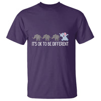 Autism It's Ok To Be Different Elephant Shirt Funny Elephant T Shirt - Wonder Print Shop