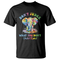 Autism Awareness Acceptance Elephant T Shirt It's OK To Be Different - Wonder Print Shop