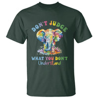 Autism Awareness Acceptance Elephant T Shirt It's OK To Be Different - Wonder Print Shop