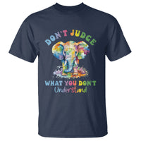 Autism Awareness Acceptance Elephant T Shirt It's OK To Be Different - Wonder Print Shop