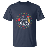 Teacher & Kids Back to School Tee T Shirt First Day of School Pencil Theme - Wonder Print Shop
