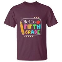 Hello Fifth Grade T Shirt Back to School Outfit for 5th Graders - Wonder Print Shop