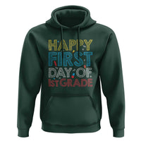 Happy First Day of 1st Grade Hoodie Back to School for Girls & Boys - Wonder Print Shop