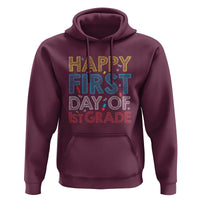 Happy First Day of 1st Grade Hoodie Back to School for Girls & Boys - Wonder Print Shop