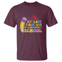 Back to School T Shirt My Last First Day of Elementary School - Wonder Print Shop