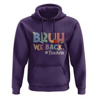 Bruh We Back 1st Graders Hoodie Retro Vintage Back to School Design - Wonder Print Shop