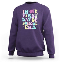 In My First Day of School Era Sweatshirt Back to School Retro Style - Wonder Print Shop