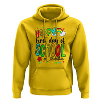 Happy First Day of School Hoodie Perfect for Teachers Back to School - Wonder Print Shop