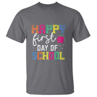 First Day of School T Shirt Happy Design for Teachers & Students - Wonder Print Shop