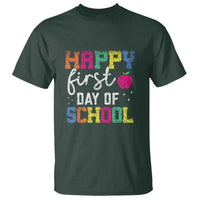 First Day of School T Shirt Happy Design for Teachers & Students - Wonder Print Shop