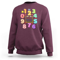 Math Day Cute Calculator & Numbers Back to School Design Sweatshirt Cute Calculator & Numbers Back to School Design - Wonder Print Shop