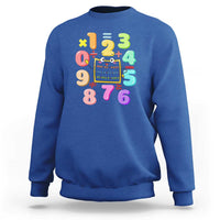Math Day Cute Calculator & Numbers Back to School Design Sweatshirt Cute Calculator & Numbers Back to School Design - Wonder Print Shop
