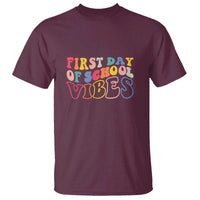 First Day of School Vibes T Shirt Happy Back to School for Teachers - Wonder Print Shop
