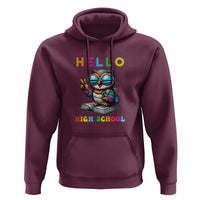 Hello High School Owl Lover Hoodie Back to School for Boys & Girls - Wonder Print Shop