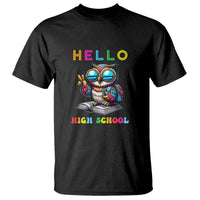 Hello High School Owl Lover T Shirt Back to School for Boys & Girls - Wonder Print Shop