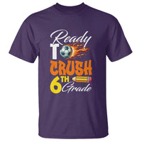 Ready to Crush 6th Grade Football Lover's Premium Tee T Shirt Perfect for Back to School - Wonder Print Shop