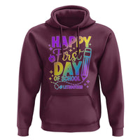 Happy First Day of School Kindergarten for Kids Hoodie Cute & Comfy Back-to-School Shirt - Wonder Print Shop