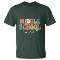 Retro Groovy Vintage Middle School Squad First Day of School T Shirt - Wonder Print Shop