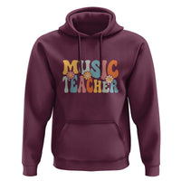 Adorable Music Teacher Hoodie Perfect Back to School Gift for Women - Wonder Print Shop