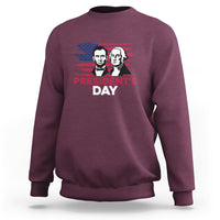 Happy President's Day - Abraham Lincoln and George Washington Sweatshirt - Wonder Print Shop