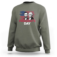 Happy President's Day - Abraham Lincoln and George Washington Sweatshirt - Wonder Print Shop