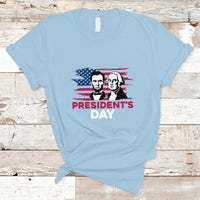 Happy President's Day - Abraham Lincoln and George Washington T Shirt - Wonder Print Shop