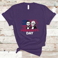 Happy President's Day - Abraham Lincoln and George Washington T Shirt - Wonder Print Shop