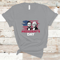Happy President's Day - Abraham Lincoln and George Washington T Shirt - Wonder Print Shop