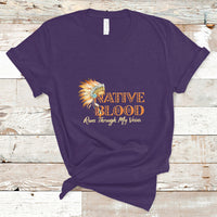Native American T Shirt Native Blood Runs Through My Veins - Wonder Print Shop