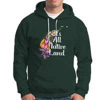 Native American Hoodie It's All Native Land - Wonder Print Shop
