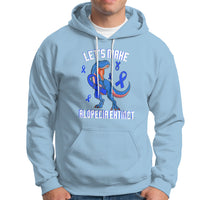 Alopecia Awareness Hoodie Let's Make Alopecia Extinct Blue Ribbon - Wonder Print Shop
