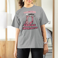 Funny Gamer T Shirt For Women Education is Imortant But Gaming Is Importanter - Wonder Print Shop