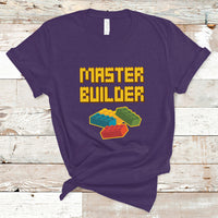 Building Blocks Bricks Master Builder Engineer Construction T Shirt - Wonder Print Shop