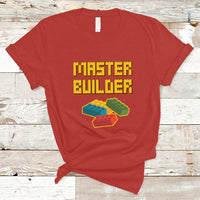 Building Blocks Bricks Master Builder Engineer Construction T Shirt - Wonder Print Shop