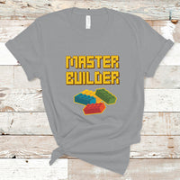 Building Blocks Bricks Master Builder Engineer Construction T Shirt - Wonder Print Shop