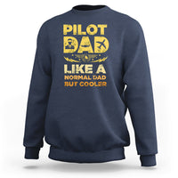 Funny Pilot Art For Dad Men Aviation Airplane Pilot Sweatshirt - Wonder Print Shop