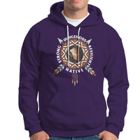 Native American Hoodie Native Strong Resilient Indigenous Dream Catcher - Wonder Print Shop