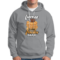 Lineman Serving Pancake Daily Funny Vintage Football Hoodie - Wonder Print Shop