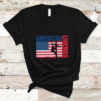 Lineman American Flag Shirt Electric Cable Lineman T Shirt - Wonder Print Shop