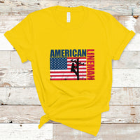 Lineman American Flag Shirt Electric Cable Lineman T Shirt - Wonder Print Shop