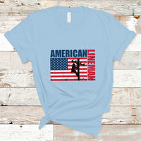 Lineman American Flag Shirt Electric Cable Lineman T Shirt - Wonder Print Shop