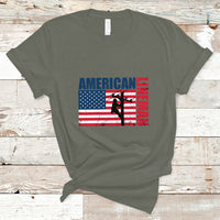 Lineman American Flag Shirt Electric Cable Lineman T Shirt - Wonder Print Shop