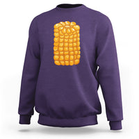 Corn Halloween Costume Funny Foodie Farmer Sweatshirt - Wonder Print Shop