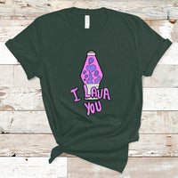 Funny I Lava You Couples Valentine's Day Lava Lamp T Shirt - Wonder Print Shop