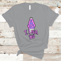 Funny I Lava You Couples Valentine's Day Lava Lamp T Shirt - Wonder Print Shop