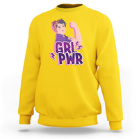GRL PWR Girl Power Feminist Women Power Women's Day Sweatshirt - Wonder Print Shop